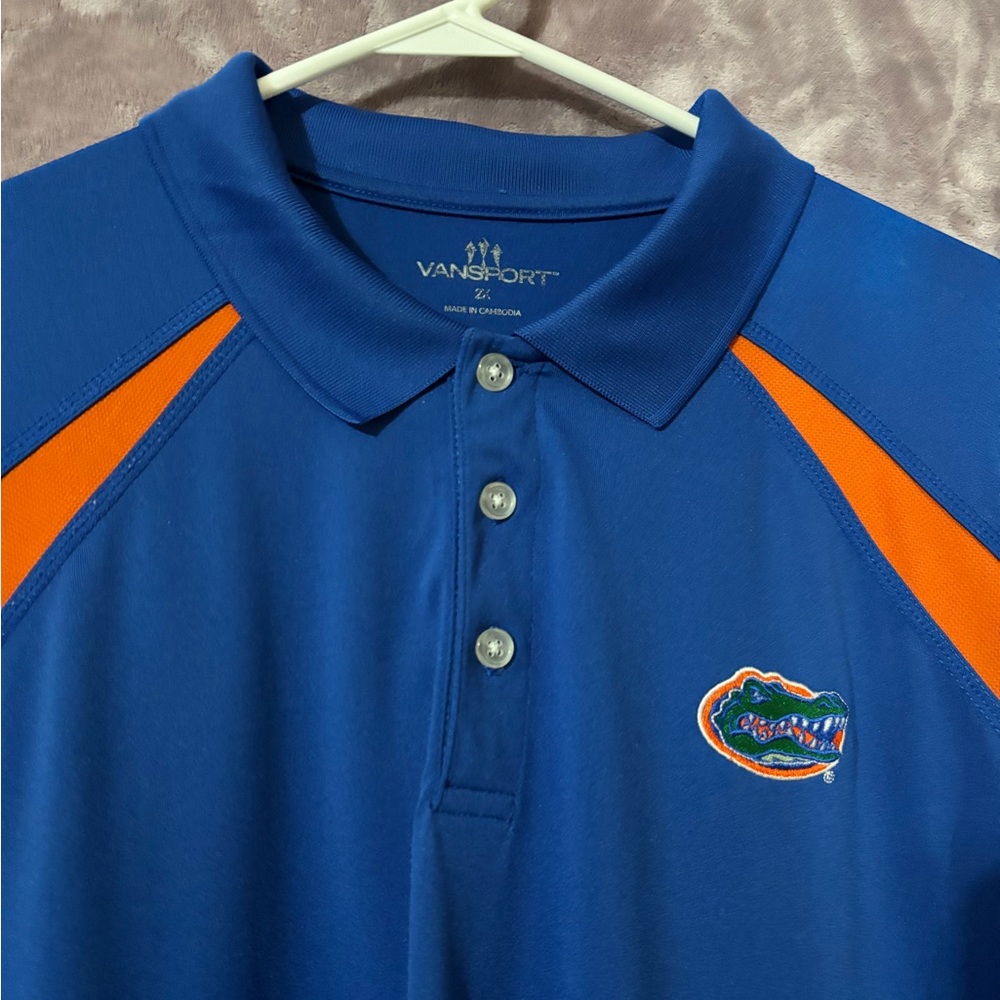 Vansport Men’s UF Florida Gator’s  Polo Shirt /College/Football/Tailgate SZ 2XL